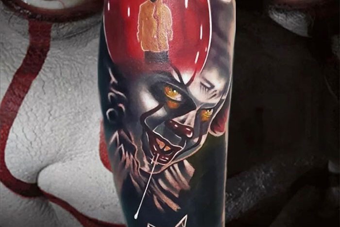 Pennywise tattoo by Will Woods
