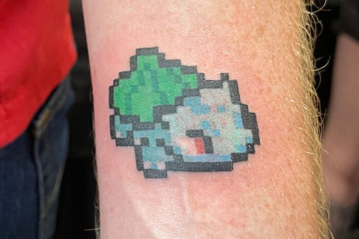 Pixel art tattoo