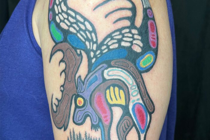 Indigenous art tattoo