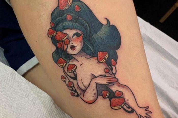 pinup-style tattoo