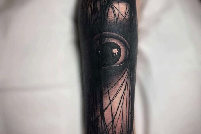 Eyeball sleeve by Ken Thompson