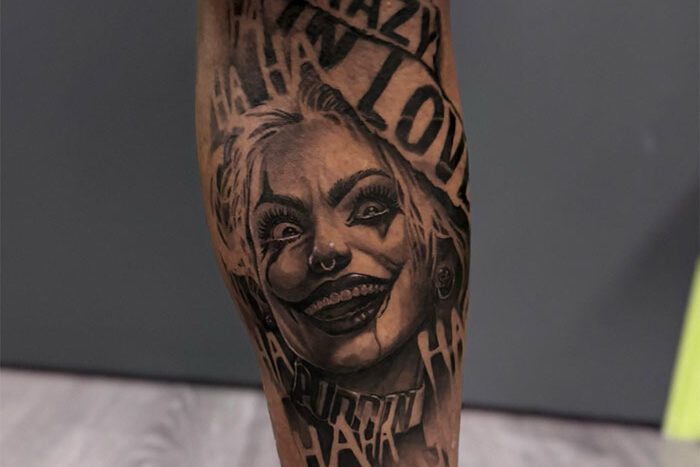 Harley Quinn tattoo by Lance King