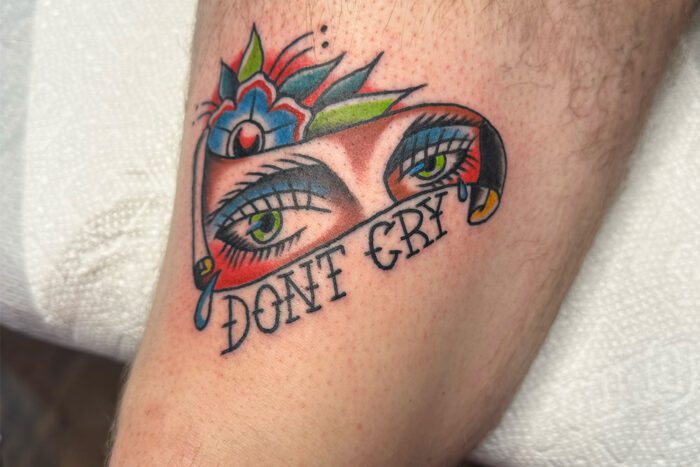 Don't Cry tattoo