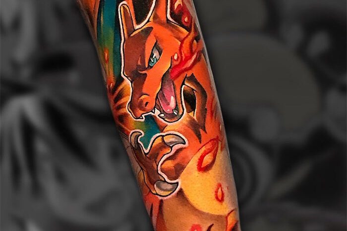 Poke tattoo by Jennah Bullaro