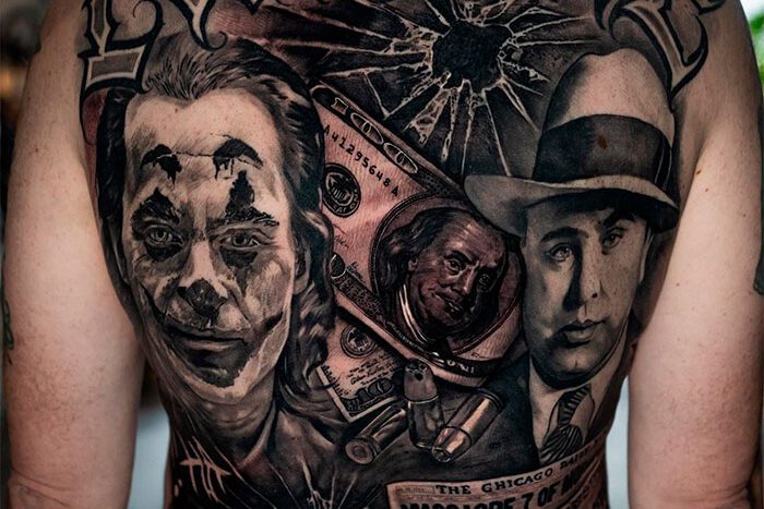 Back tattoo by Fito