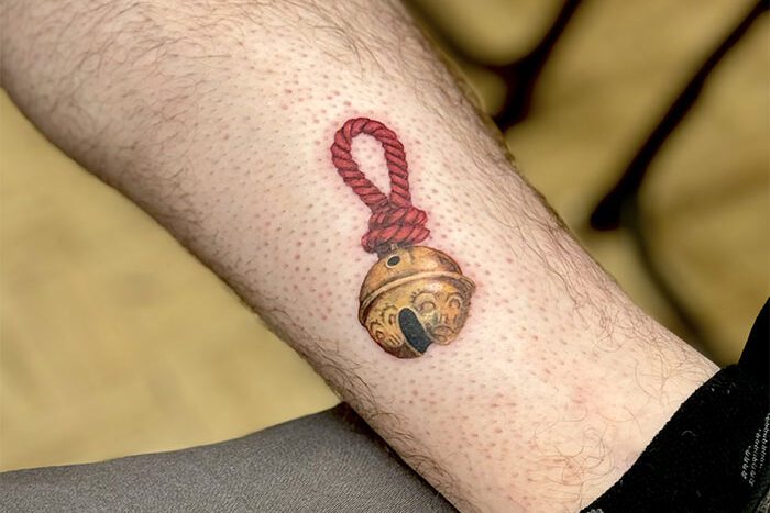 Bell tattoo by Jessica Hubbard