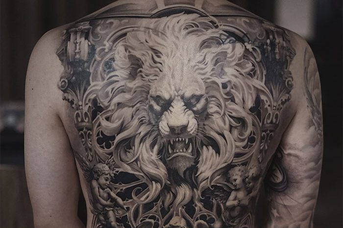 Back tattoo by Cysen Ai