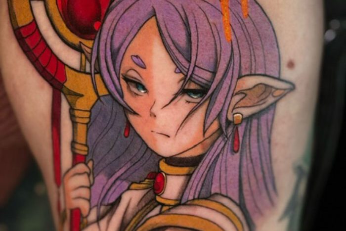 Anime tattoo by Jadessa Brown