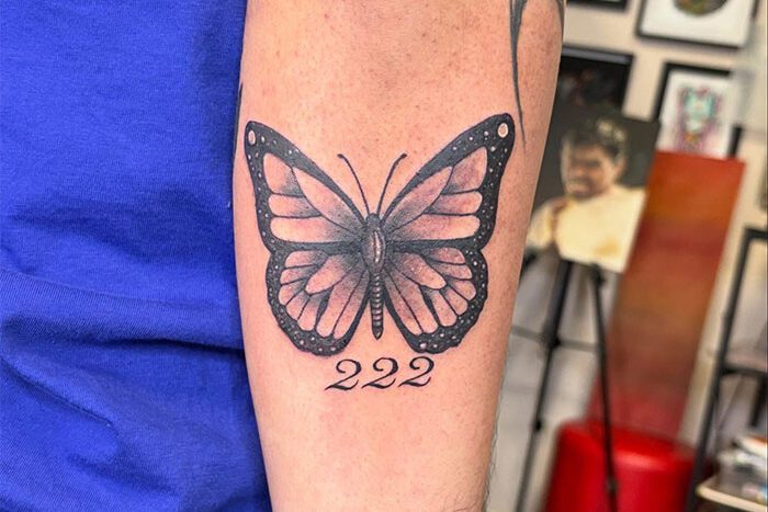 Butterfly 222 tattoo by Rick Gabriel Antonio Lacaden