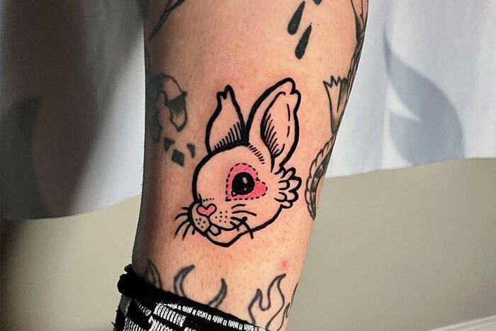 Bunny tattoo by Zae Jubb
