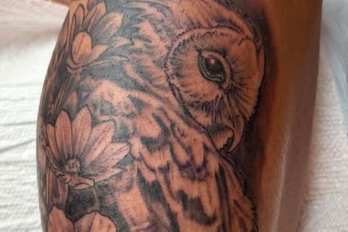Owl tattoo by Chelsea Wehrhahn
