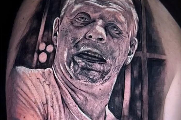 Hannibal Lector tattoo by Hayley Janai