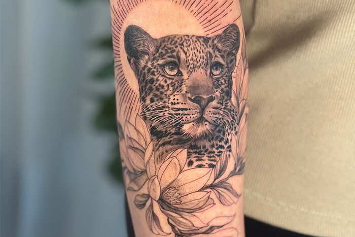 Cheetah tattoo by Taylor Helman