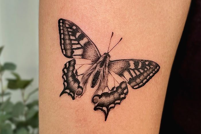 Butterfly tattoo by Asha Rani