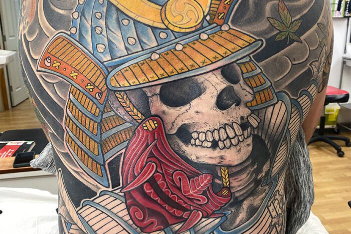 Back tattoo by Aza Samchuk