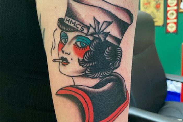 Sailor tattoo by Gordie Farrell