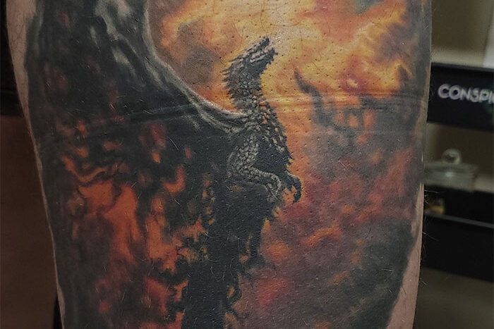 Dragon tattoo by Mark Mitchell
