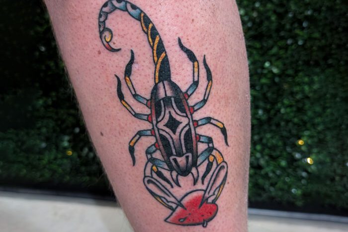 Scorpion tattoo by Donovan Rempel
