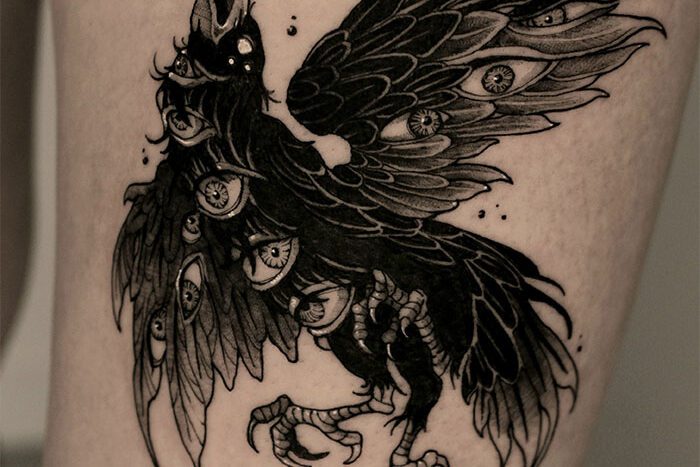 Crow tattoo by Noonal