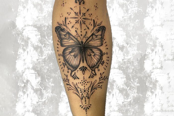 Butterfly tattoo by Marie Boutoux