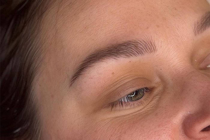 Eyebrow tattoo by Shea-Lynn Colluci