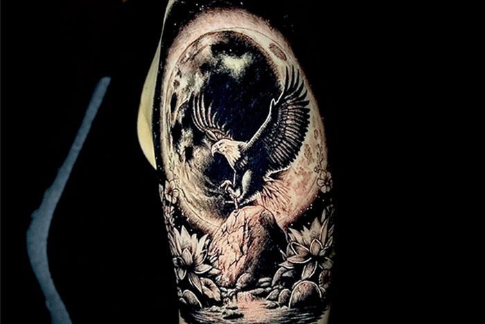 Eagle tattoo by Devin Petitclec