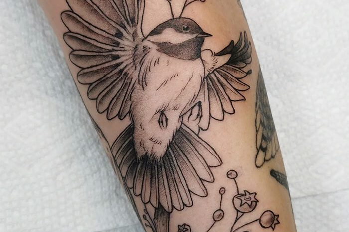 Bird tattoo by Ocean Sanderson