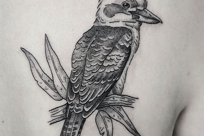 Bird tattoo by Charlie Denham